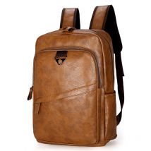 HLDAFA hommes sac à dos étanche en cuir PU sac de voyage homme grande capacité adolescent mâle Mochila sacs à dos d'ordinateur portable
