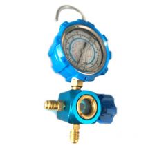 R410A R22 R134A réfrigérant haute/basse manomètre 1/4 Auto voiture climatisation réfrigérant manomètre outil bleu