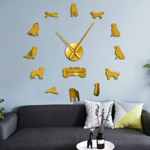 Bernese Berg Hund Rahmenlose Wanduhr Berner Sennenhund DIY Riesen Wanduhr Bernese Rinder Hund Hause Deocr Große Zauberstab Uhr