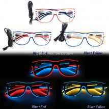 Lunettes de soleil fluo LED, nouvelle , lumière de mariage, Festival, fête, lunettes de Vision nocturne EL Wire