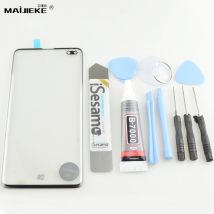 Maijieke – kit de réparation d&#39;écran avant, pour Samsung Galaxy S10 E S8 S9 Plus Note 8 9 verre extérieur cassé + lame + outils + colle B7000