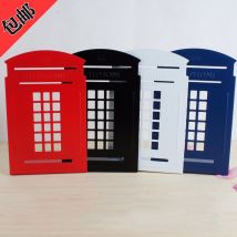 Support de livre pour la lecture en métal livre pince bookstand londres cabine téléphonique fer serre-livres dessin animé papeterie une paire de pièces
