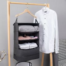 3 couches Portable suspendu sac à main étagères emballage voyage sac de rangement organisateur de valise Pack garde-robe vêtements garde-robe