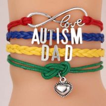 Bracelet Alphabet en Silicone fait à la main | 50pièces/lot, Bracelet pour autisme, NANA, papa, maman, soeur, etc
