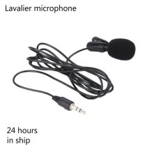 En Stock1PC pince-on revers Lavalier Microphone 3.5mm Jack pour IPhone SmartPhone enregistrement PC de