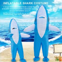 Déguisement gonflable de mascotte de requin, déguisement d'halloween pour animaux, costume de mascotte de cosplay de requin, publicité de carnaval