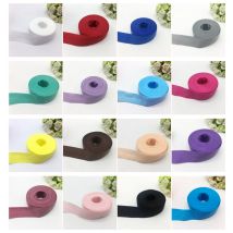 Bande en Satin bleu marine (5yards/lot) 1 "(25mm) | Bandeau en Satin Spandex multi-rôle pliable, élastique pour bricolage, garniture à dentelle