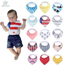 Bavoir Bandana unisexe 16 pièces/ensemble pour bébé, bavoir Super et absorbant Anti-saleté 100% coton, pour -né et filles