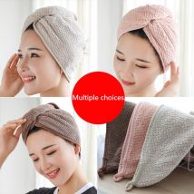 Serviette de bain Magic microfibre sèche-cheveux | Serviette sèche-cheveux, Magic bonnet rapide, accessoires de salle de bain secs Turban