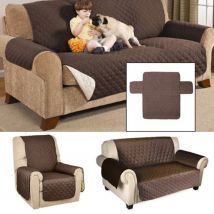 Housses de canapé imperméables rembourrées | Pour chiens, animaux enfants, antidérapant, pour 1-3 personnes, housse de siège de canapé, housse de protection pour meubles de maison