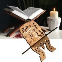 Kuran coran coran saint livre support de support en bois Plaque Islam Eid Ramadan moubarak décoration de la maison