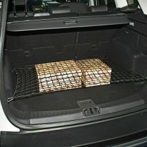 Filet de coffre de voiture à 4 crochets 110cm x 40cm | Organiseur de rangement, coffre de cargaison, bagages SUV filet de coffre de voiture arrière poche