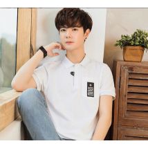 ZNG classique hommes Polos chemise été à manches courtes Polos chemise hommes chemise unie coton chemise