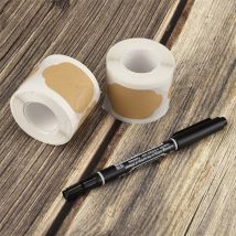 Étiquettes autocollantes Vintage blanc en Kraft | Étiquette autocollante fait à la main, pour scellage, pot de cuisine, pâtisserie, , 300 pièces