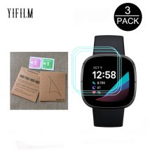 Film de protection d&#39;écran pour Fitbit smart watch, 3 pièces, Ultra mince, souple, Film transparent TPU Hydrogel HD, pas du verre, facile à installer