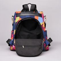 Anti-vol sac à dos femmes étanche Oxford sac à dos femme contraste couleur sac à dos sac d'école pour adolescente fille mochila
