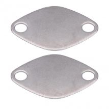 Kit de plaques de bloc de cache de vanne EGR 2 pièces, pour RENAULT ESPACE LAGUNA MASTER TRAFIC VAUXHALL, MOVANO