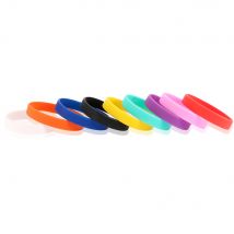 Bracelet en Silicone pour homme et femme, 1 pièce, Flexible, coloré, tendance, sport, basket-ball
