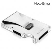 Porte-cartes de crédit mince d'été porte-cartes d'identité en Aluminium portefeuille d'homme avec Protection Anti-vol RFID