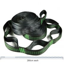 Sangles de hamac et environnement, cordes légères, résistance à la rupture de 600 lb, polyester non commandé, 2 pièces