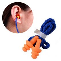 Bouchons d'oreilles Anti-ronflement bouchons d'oreille à cordon souple Anti-bruit Protection auditive isolation phonique réduction du bruit bouchons d'oreilles de sommeil