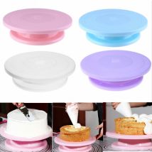 11 pouces gâteau plateau tournant anti-dérapant rond gâteau support décoration outils gâteau Table rotative cuisine bricolage Pan accessoires de cuisson