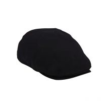 Casquette ajustable pour hommes, béret en coton massif noir, chapeau de Cowboy, Golf conduite, casquette plate d'été