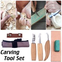 5 pièces de sculpture sur bois ciseau à bois lames de carbure ensemble d'outils à main