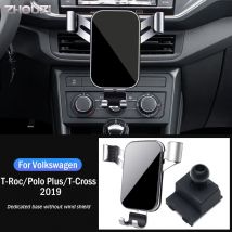Support de téléphone portable à ventilation pour voiture, accessoire de Navigation GPS pour Volkswagen VW t-roc Polo Plus t-cross