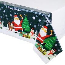 rectangulaire jetable nappe dessin animé noël décoration de Table PE nappe