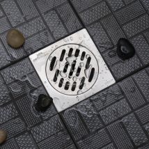 Drain de sol en acier inoxydable carré linéaire douche plancher Drain salle de bain carrelage insérer carré plancher déchets grilles accessoires de salle de bain