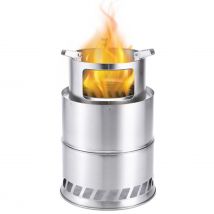Grand four de cuisson extérieur Portable pratique, foyer d&#39;extérieur coupe-vent, poêle de chauffage d&#39;hiver pour cuisinière de randonnée pour le bois de chauffage