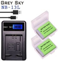 Batterie NB-13L pour Canon PowerShot G1x Mark III G5X G7X G9X Mark II SX620HS SX720HS SX730HS SX740HS chargeur de Batteries pour appareil photo