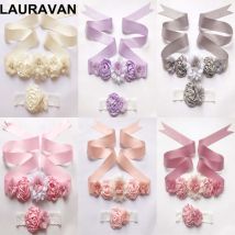 Ceinture de de mariage ceinture florale femmes robe ceintures de mariage mariée fleur fille ceinture Satin ruban fleur ceinture avec bébé bandeau
