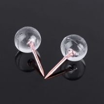 Paquet de 200 punaises Rose or carte punaises grande taille broches or Rose pointe en acier