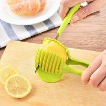 Presse-citron en plastique main alimentation alimentaire coupe citron artefact plateau rond trancheuse gadgets créatifs outil séparateur de fruits