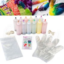 Ensemble de teinture Permanent 12 couleurs bricolage | Pour vêtements artisanaux en Textile, fourniture de teinture, de