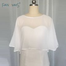 Mousseline de soie pas cher enveloppes de mariage enveloppes de mariée/vestes Simple grande taille mariage boléro accessoire de mariage ASWP25