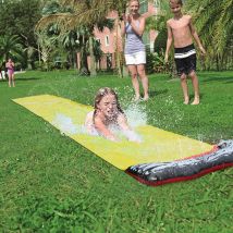 Pelouse extérieure plage géant Double jet d'eau planche de surf enfants toboggan aquatique jeu piscine arrière-cours enfants en plein air adulte toboggan