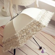 Parapluie dentelle parasol femme ultra léger pliant parasol UV princesse parapluie femme
