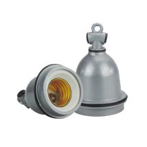 Base de lampe E27 en céramique | 2 pièces, résistant aux hautes températures, Base de lampe Reptile, ampoule chauffante et étanche E27