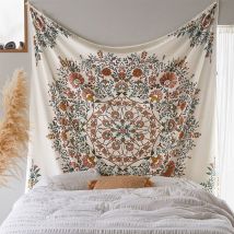 Tenture murale décor Mandala bohotapisserie tenture murale tapisseries chambre décoration couvre-lit jeter couverture décoration murale 5 tailles