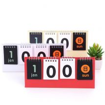 Calendrier du compte à rebours de 365 jours, avec mois, Date, semaine, rappel de calendrier à liaison de Table à bobines pour examen, de mariage