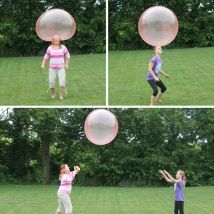 Ballon gonflable en caoutchouc pour divers jeux, balle en caoutchouc, Transparent et résistant aux déchirures, pour des jeux en plein air, pour enfants et dans l'eau, 40cm/100cm