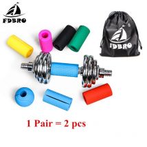 FDBRO 1 paire Support d'haltérophilie grosse poignée poignées d'haltères Kettlebell barre épaisse anti-dérapant protection coussinet rempli poignées