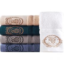 Serviette de bain en coton pur | Hôtel cinq étoiles, serviette de bain de ménage, serviette de bain jacquard brodée pour hommes et femmes,
