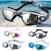 Lunettes de natation Anti-UV Anti-buée pour hommes et femmes, réglables, pour la plongée