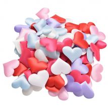100 pièces/sac coeur confettis main jeter des fleurs pétales mariage mariage chambre décor fournitures TableLove lit décoration