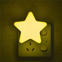 Étoile veilleuse enfichable applique décoration de la maison capteur de lumière prise lampe chambre d'enfants dormir lampe de chevet ue/US Plug