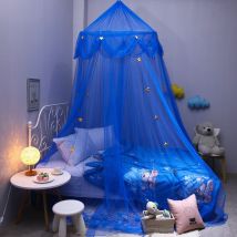 Moustiquaire enfant bleu rêveur étoile dôme moustiquaires plafond plafond rond 1.2m1.5 M 1.8
